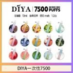 DIYA叮啞拋棄式7500 Puffs一次性電子煙3%